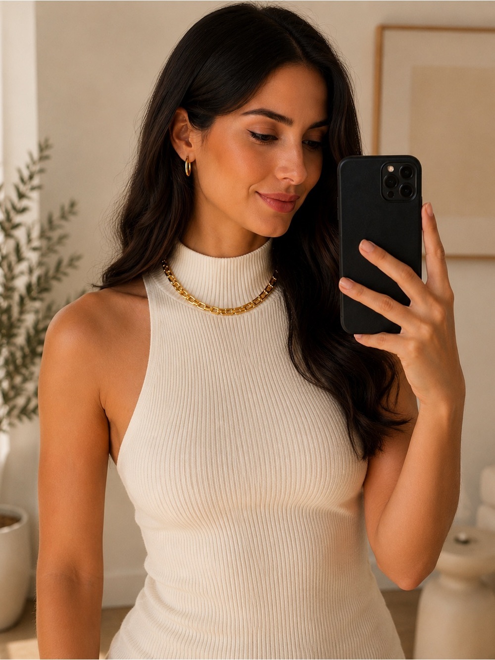 Eddie Borgo Supra Link Necklace 17.5â Gold Plated Designer Chain NWT $425 Retail